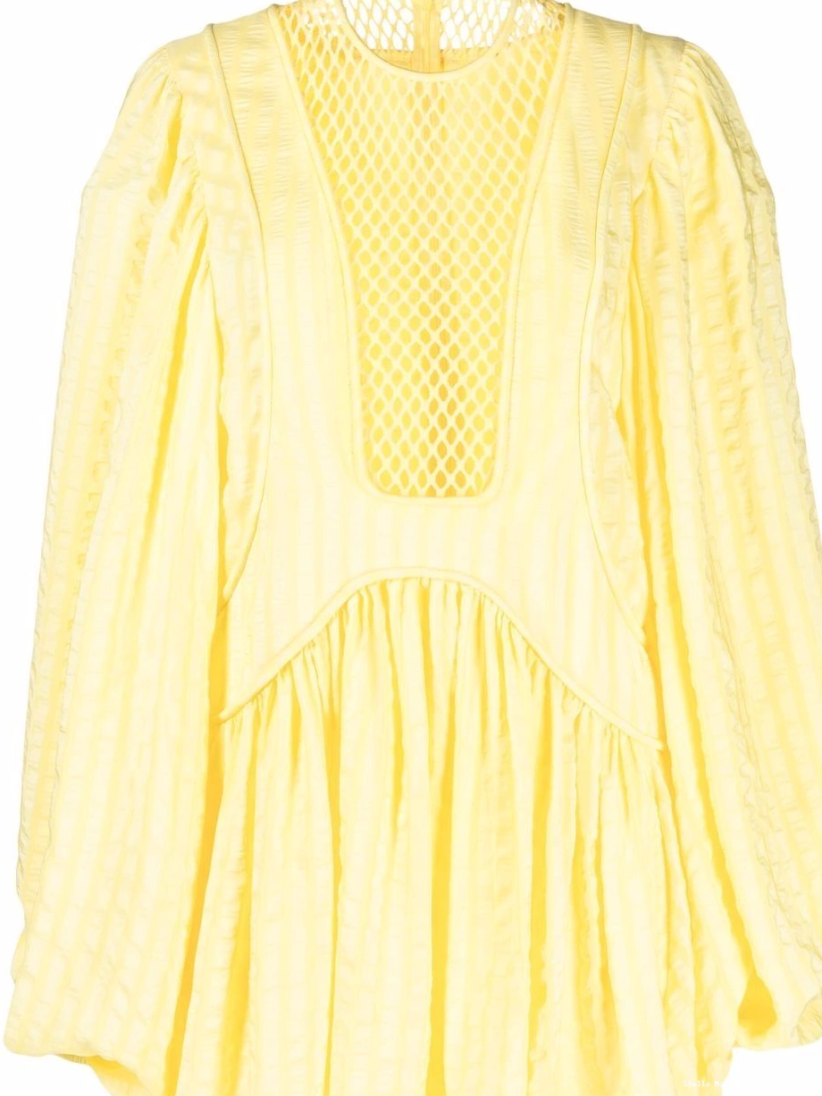 McCartney shift Women Stella dress mesh-panel 0430